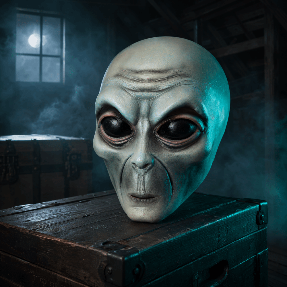 Latex Material Alien Mask Full - đánh giá và giá Latex Alien Mask Realistic