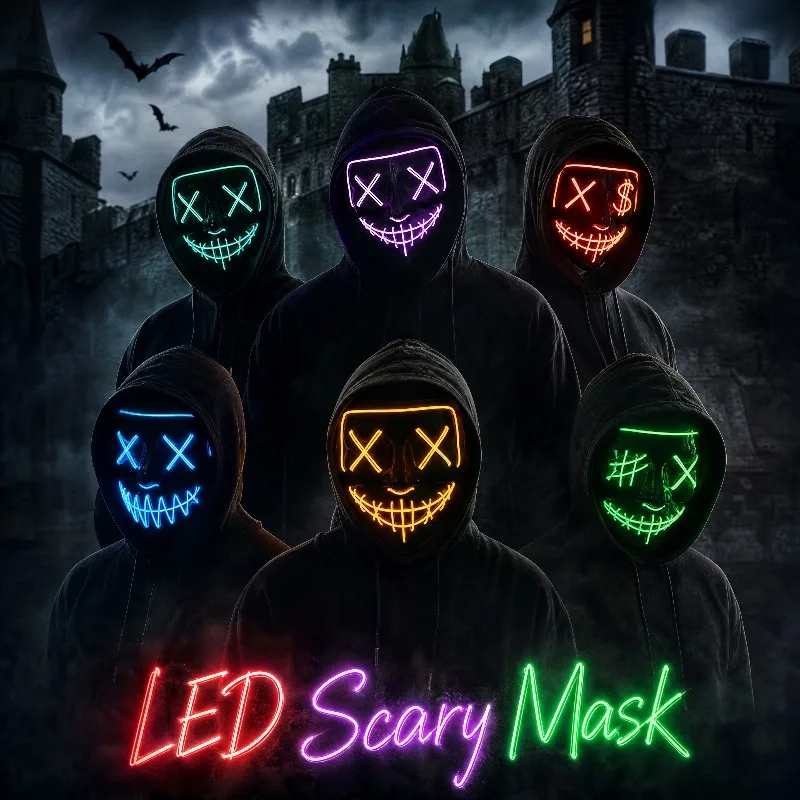 2026 Halloween Party Supplies  - đánh giá và giá Led Purge Mask Halloween