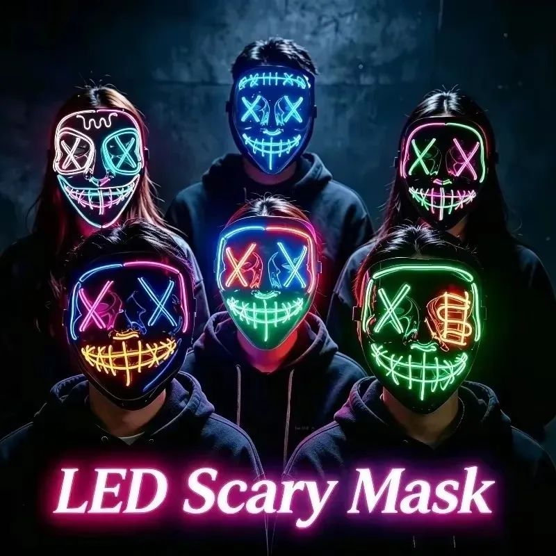 2026 Halloween Party Supplies  - đánh giá và giá Led Purge Mask Halloween