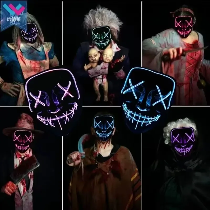 2026 Halloween Party Supplies  - đánh giá và giá Led Purge Mask Halloween
