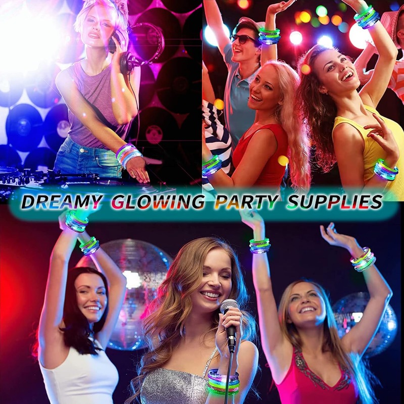 1-100PCS Halloween LED Acrylic - đánh giá và giá Glow In The Dark Party Glasses