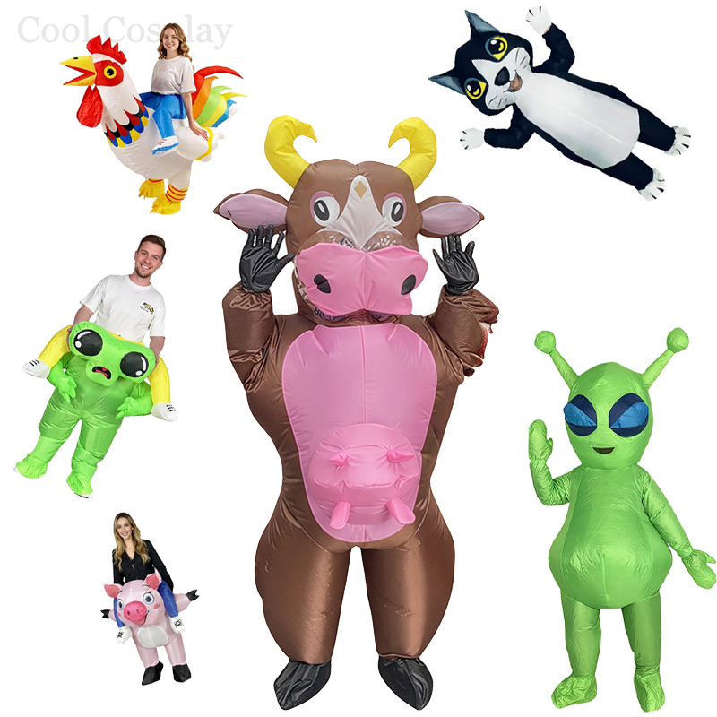 Adult Colorful Rooster ET Alie - đánh giá và giá Inflatable Dinosaur Costume Adult